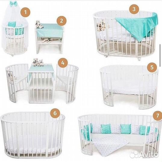 Детская кроватка трансформер