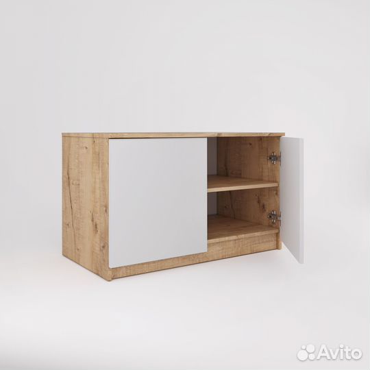 Тумба- Антресоль Охта 900.1 Дуб вотан/белый