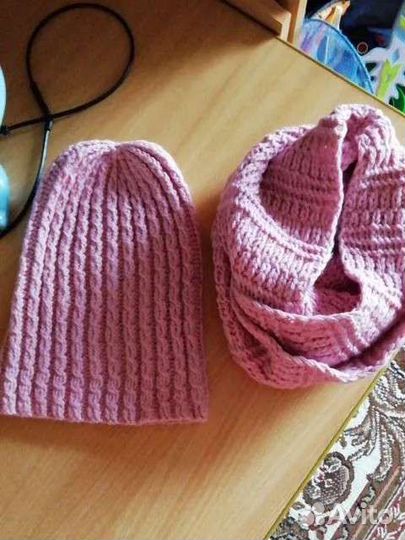 Шапка +снуд