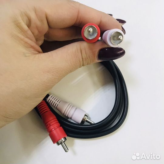 Кабель 2 rca 2rca 1 метр \ провод 2 тюльпана