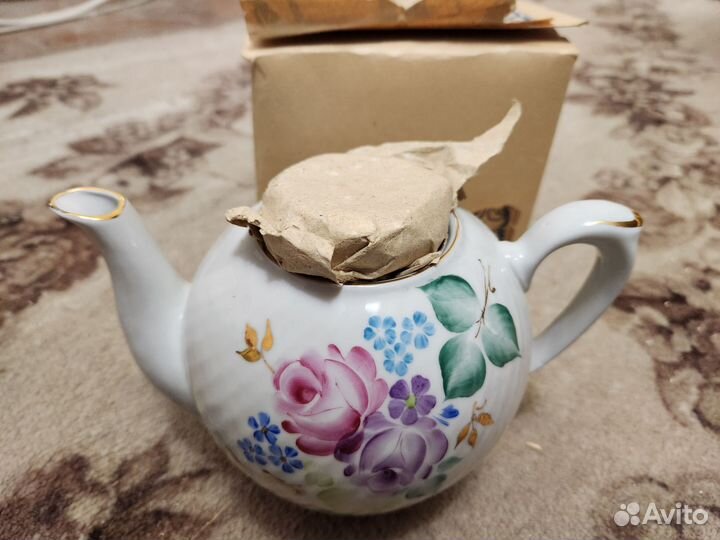 Чайник заварочный фарфоровый РСФСР. Сысерть