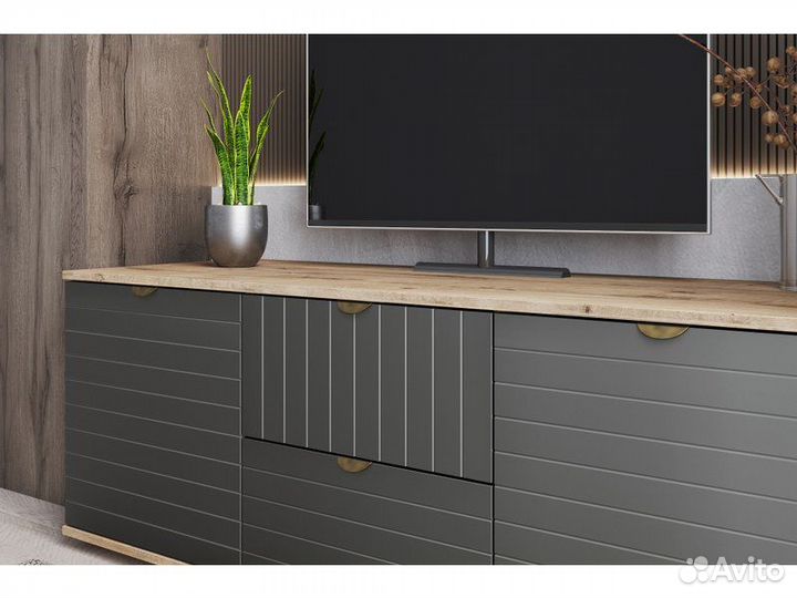 Тв-тумба Монблан-1 Line Grafit