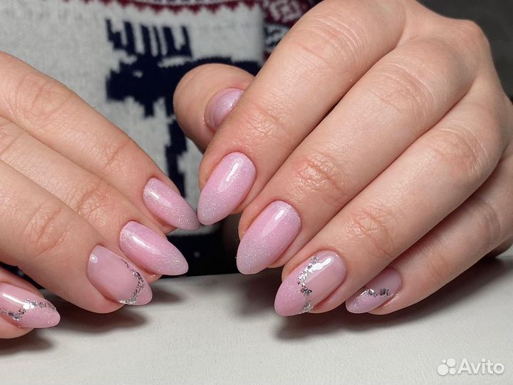 Наращивание ногтей/педикюр/оформление бровей