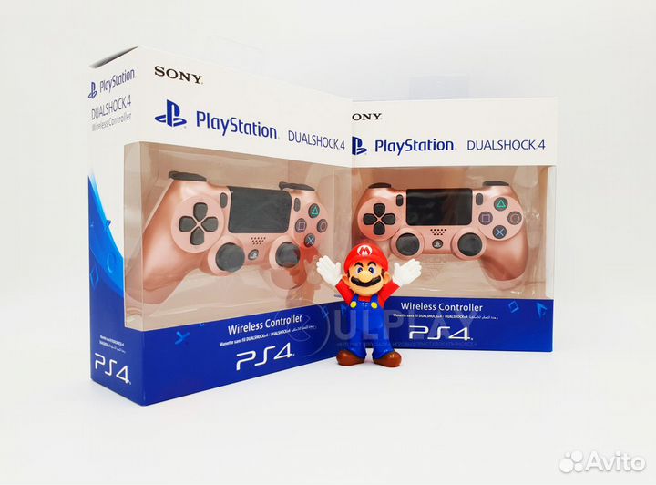 Новый джойстик PS4 Ver.2 Розовое золото v2