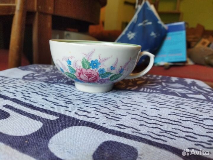 Чайная пара, блюдца, чашки