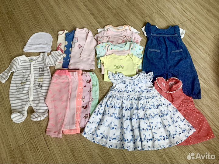 Детская одежда пакетом 0-3 мес