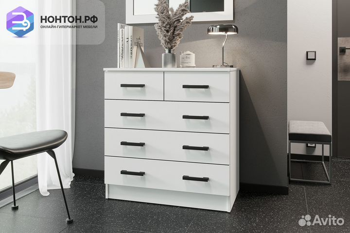 Комод К800-3/2 белый гладкий