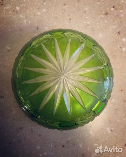 Пудренница, шкатулка хрусталь