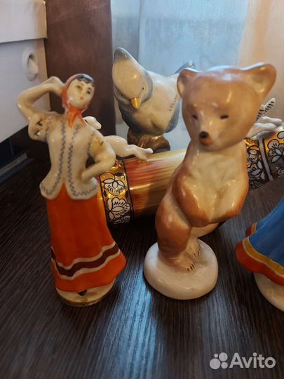 Статуэтки фарфор лфз Вербилки Гжель СССР