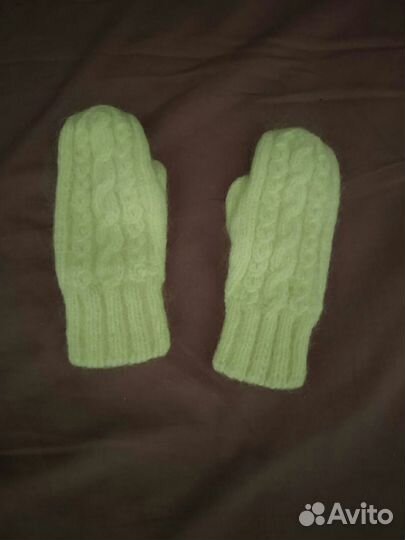 Варежки детские вязаные