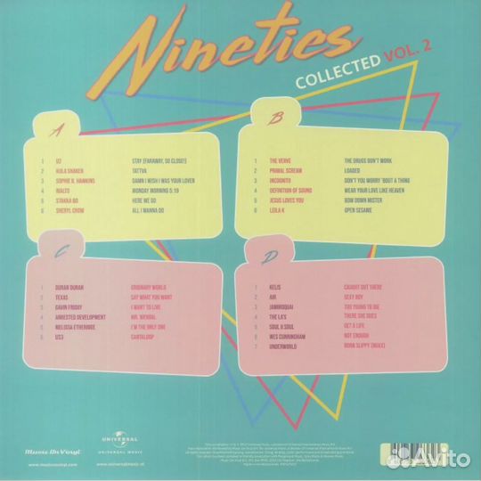 Various Artists Nineties Collected 2 (Coloured)