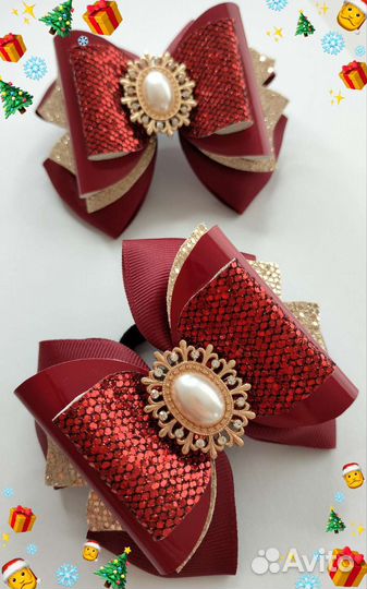 Бантики для волос ручной работы