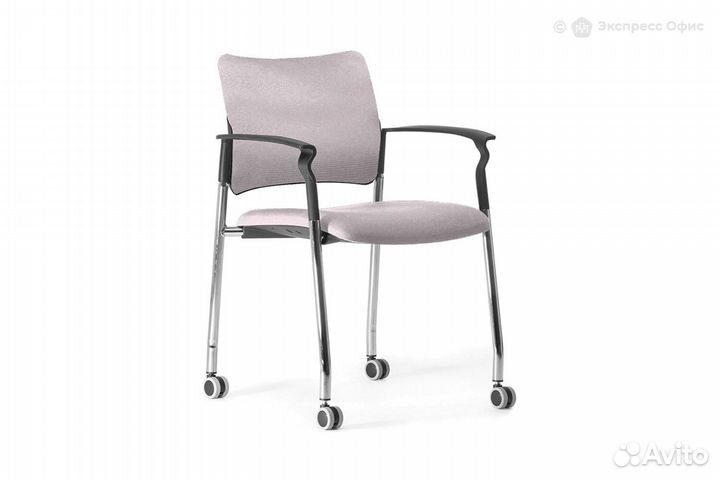 Стул офисный (с подлокотниками, на колесах) Pinko