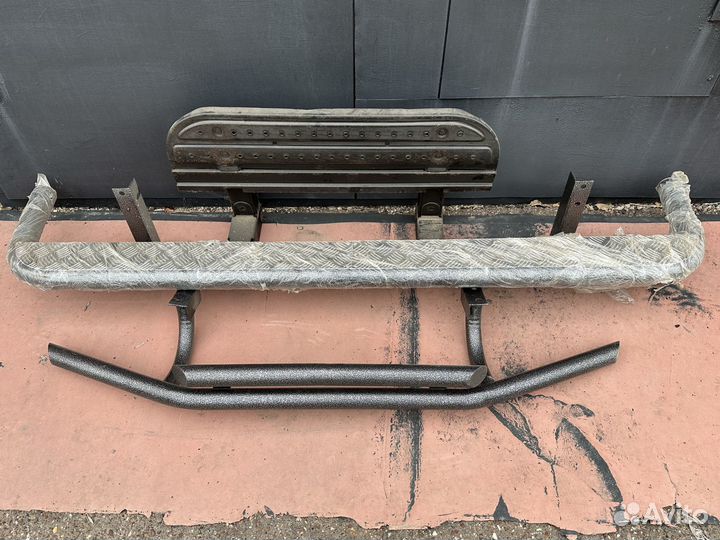 Защита бамперов на пассажирскую Газель-бизнес