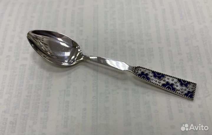 Серебренная кофейная ложечка, на зубок
