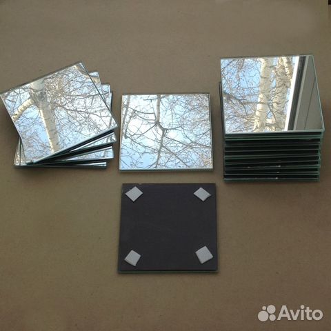 Зеркальная плитка 16шт. 100*100мм икеа (697)