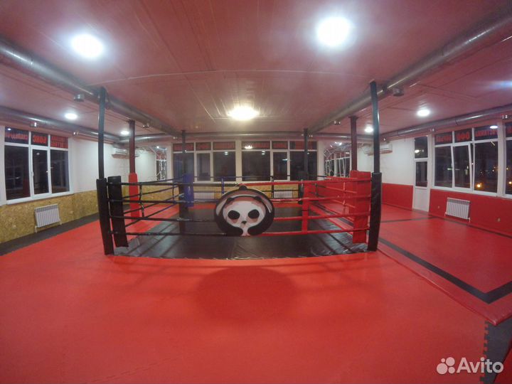 Ринг боксерский на упорах, боевая зона 4х4