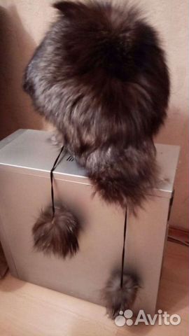 Шапка женская чернобурка