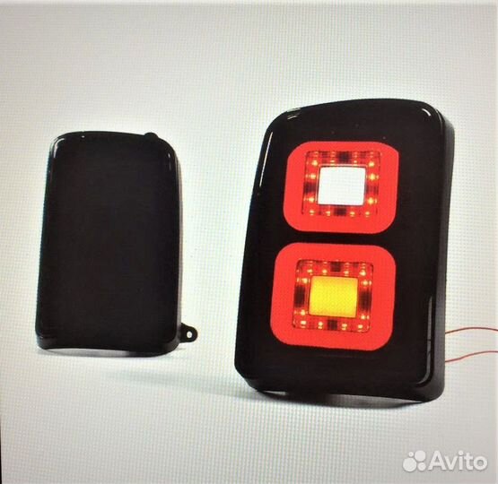 Фонари Нива Урбан тонированные квадраты Новые