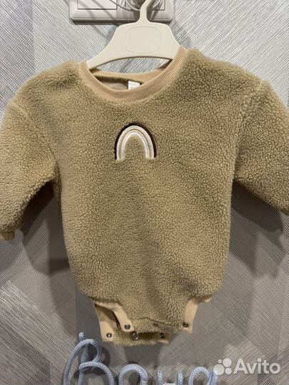 Боди плюшевый мишка 80