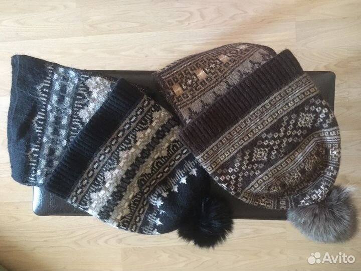 Набор зимний шапка и шарф