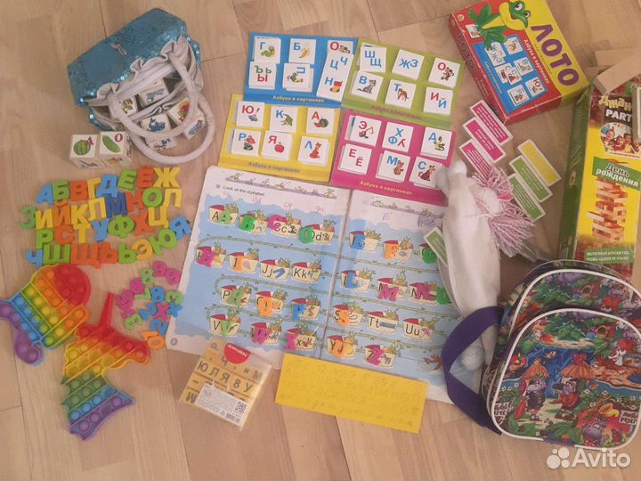 Кубики+тренажер для письма,Комс.пл