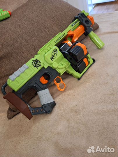 Nerf zombie strike автомат и пистолет