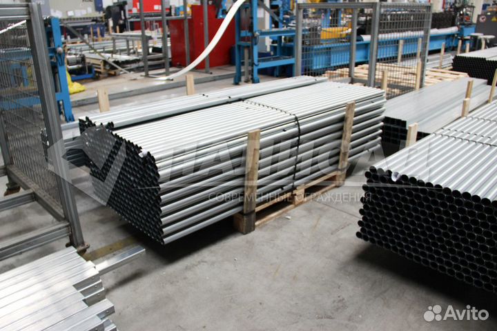 Столб профильный 60х40 для еврозабора,3D панели