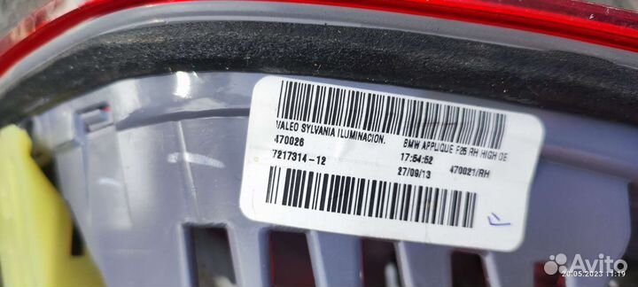 Bmw f25 фонарь правый