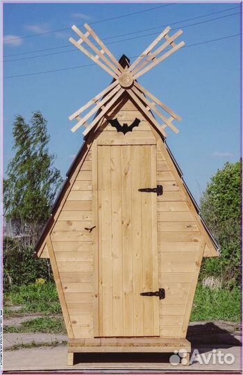 Уличный туалет с декором ажг 499