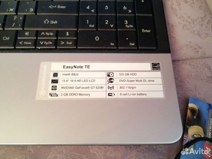 Ноутбук packard bell Easynote te