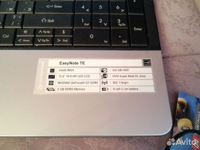 Ноутбук packard bell Easynote te
