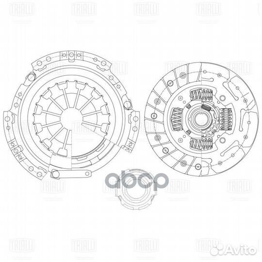 Сцепление в сборе для а/м Chery indis S18D (11)