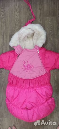 Зимний комбинезон трансформер для девочки