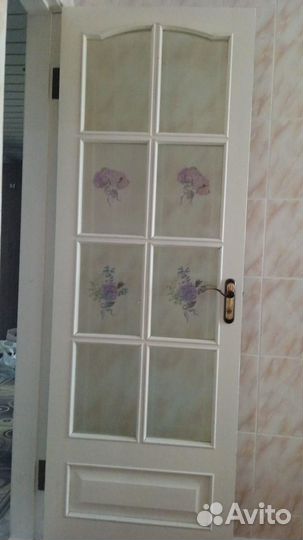 Двери б/у без коробок дерево цена за 4 шт