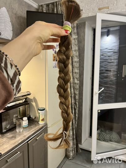 Волосы для наращивания 55 см русые