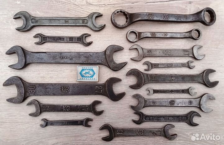 Ключи гаечные старинные и СССР