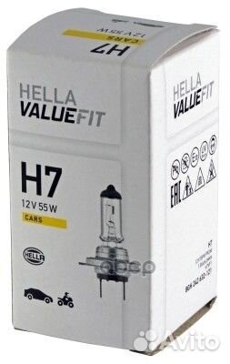 Лампа накаливания valuefit H7 12V 55W PX 26d 8