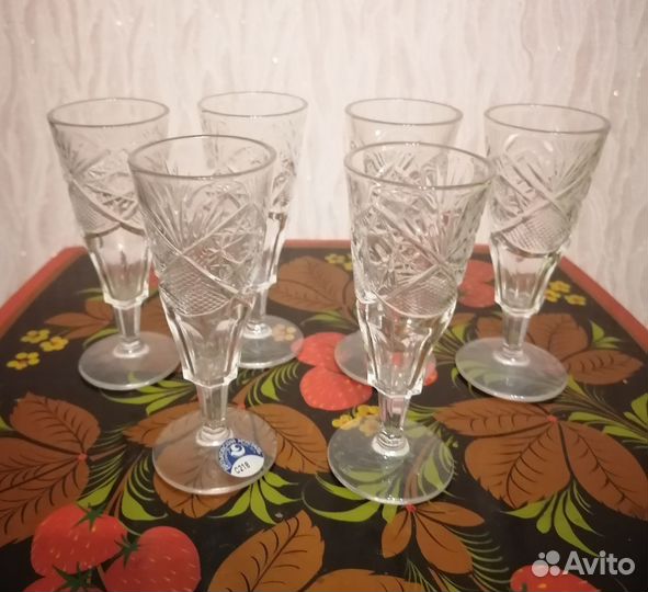Фужеры и стопки хрусталь СССР