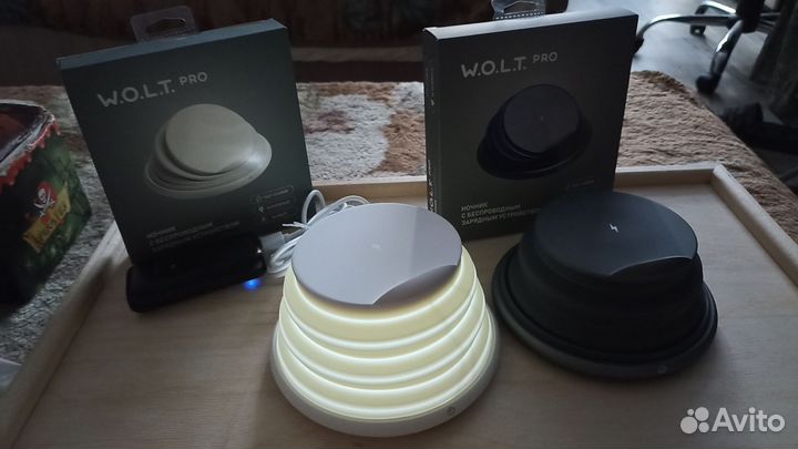 Беспроводная зарядка ночник