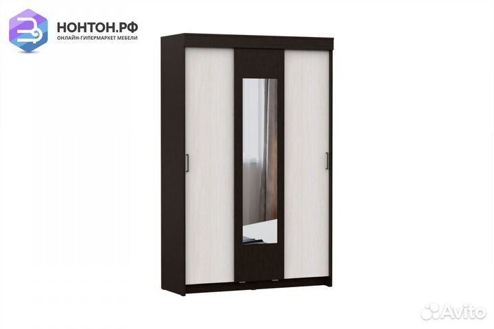 Шкаф-купе Элана дуб венге / ясень анкор светлый