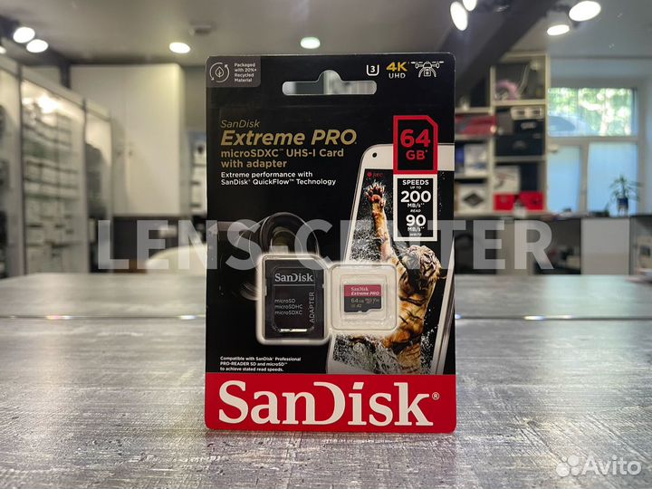 SanDisk 64GB Extreme PRO UHS-I microsdxc 200mb/s