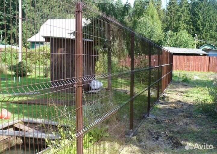 Забор металлический цена за метр работа по договор