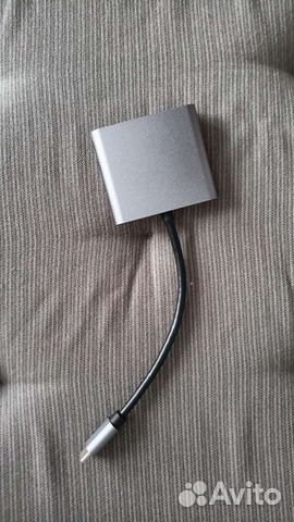Переходник 3 в 1 с Type-C на USB hdmi