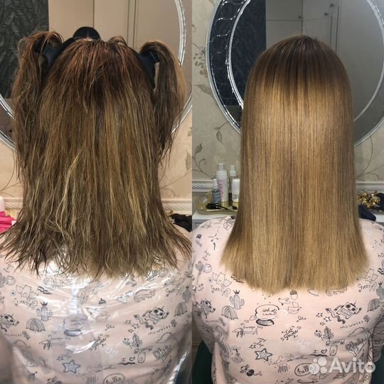 Кератиновое выпрямление