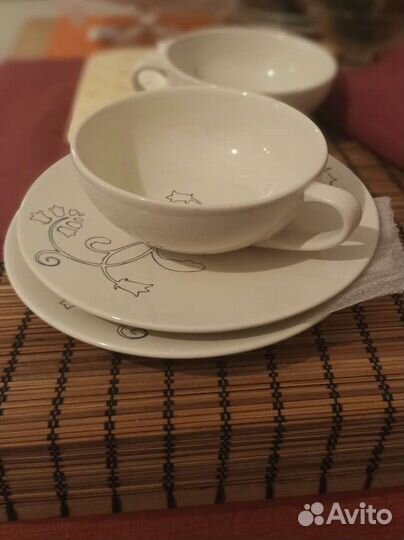 Чашка с блюдцем IKEA