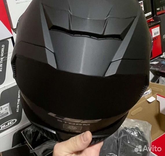 Шлем ls2 storm, черный матовый, размер М