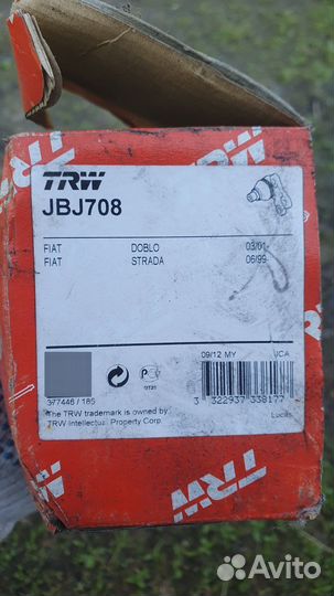 Шаровая опора trw jbj708