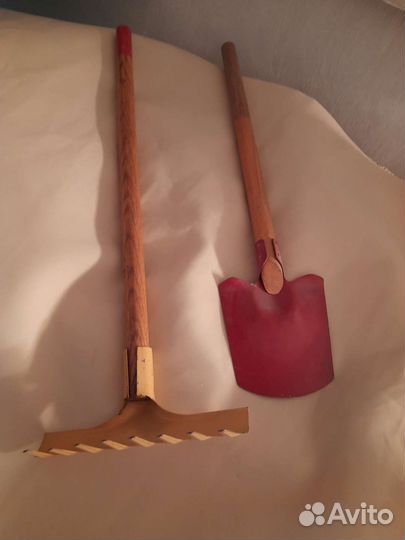 Детская лопатка и грабли,винтаж, СССР, 1975г