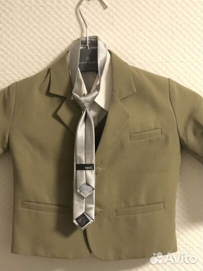 Пиджак жилет рубашка галстук на 1,5 - 2 года